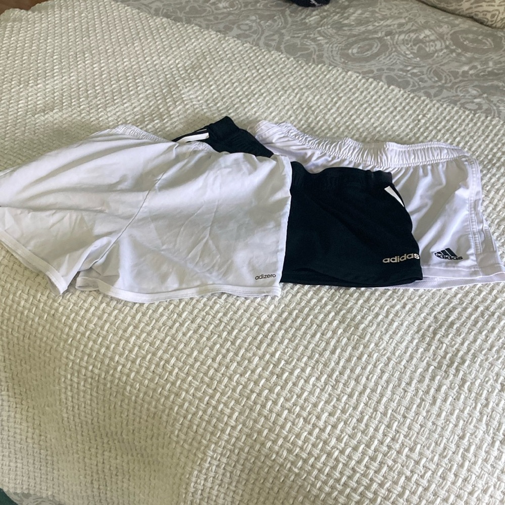 Adidas Women’s Athletic Shorts Bundle in Black and White